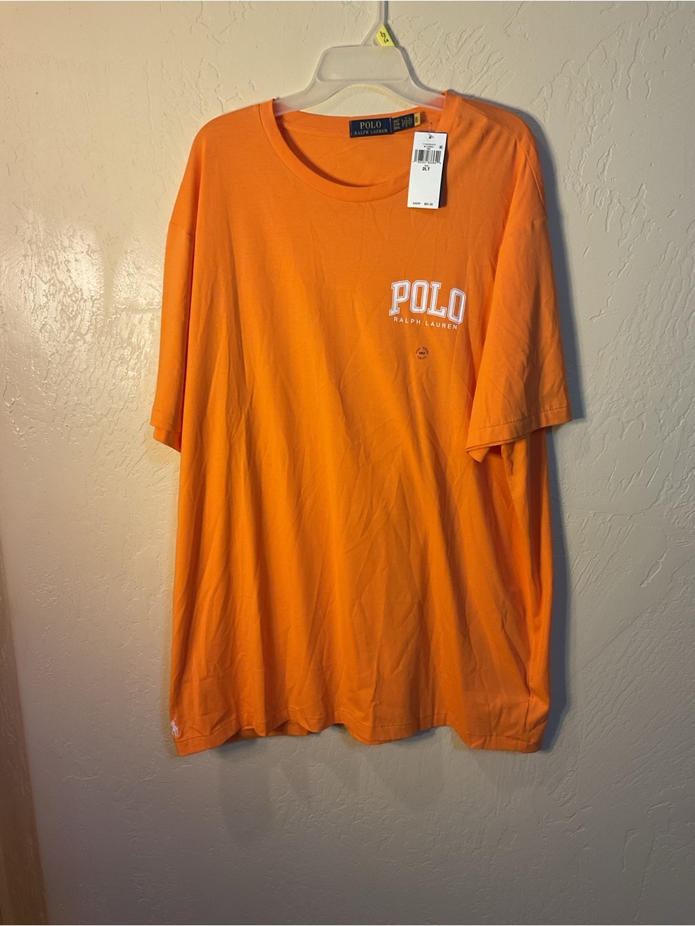 Ralph Lauren Orange Short-Sleeve POLO Logo Tee 2XLT
